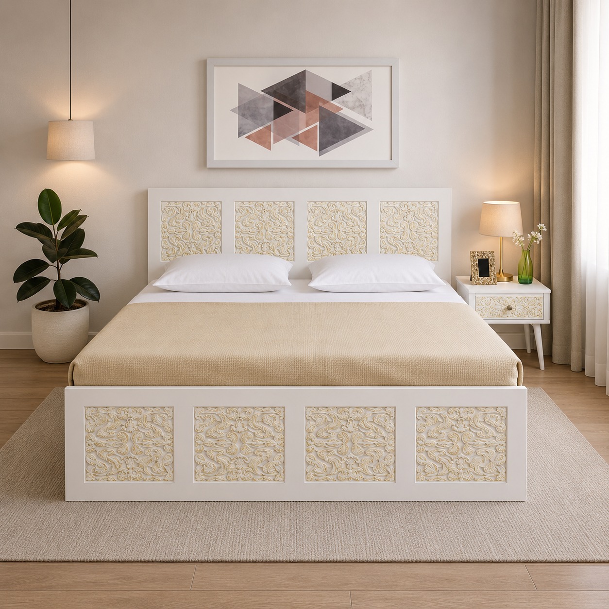 Miller Engineered Wood Non Storage King Bed