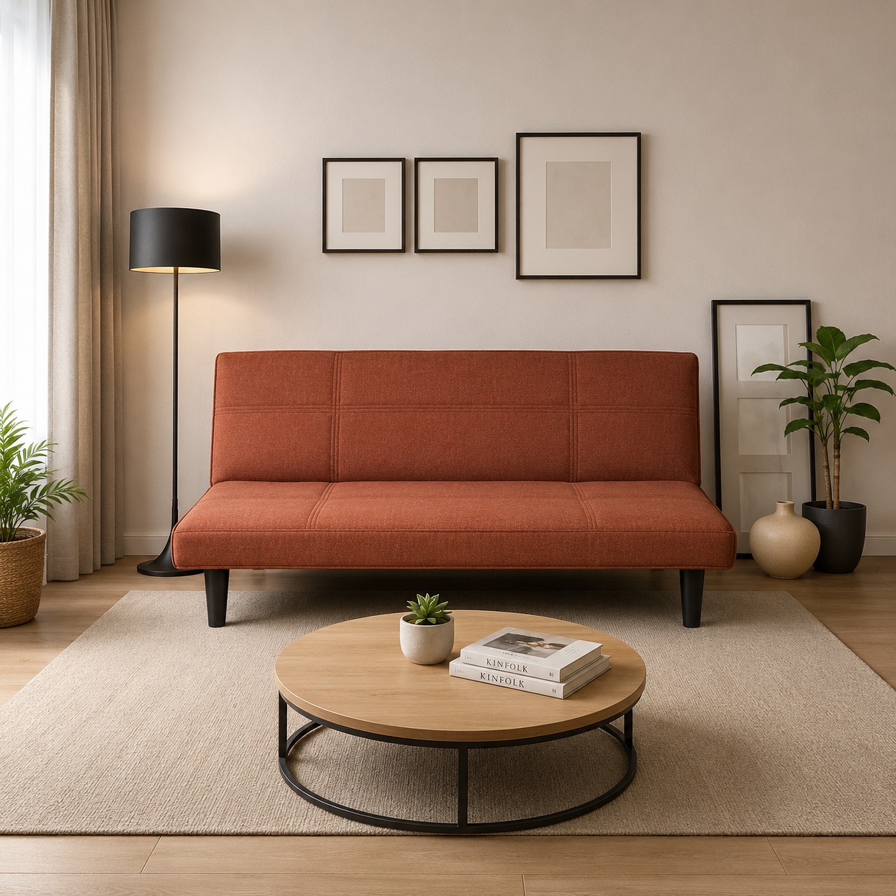 Noah Fabric 3 Seater Sofa in Grace Denim Color